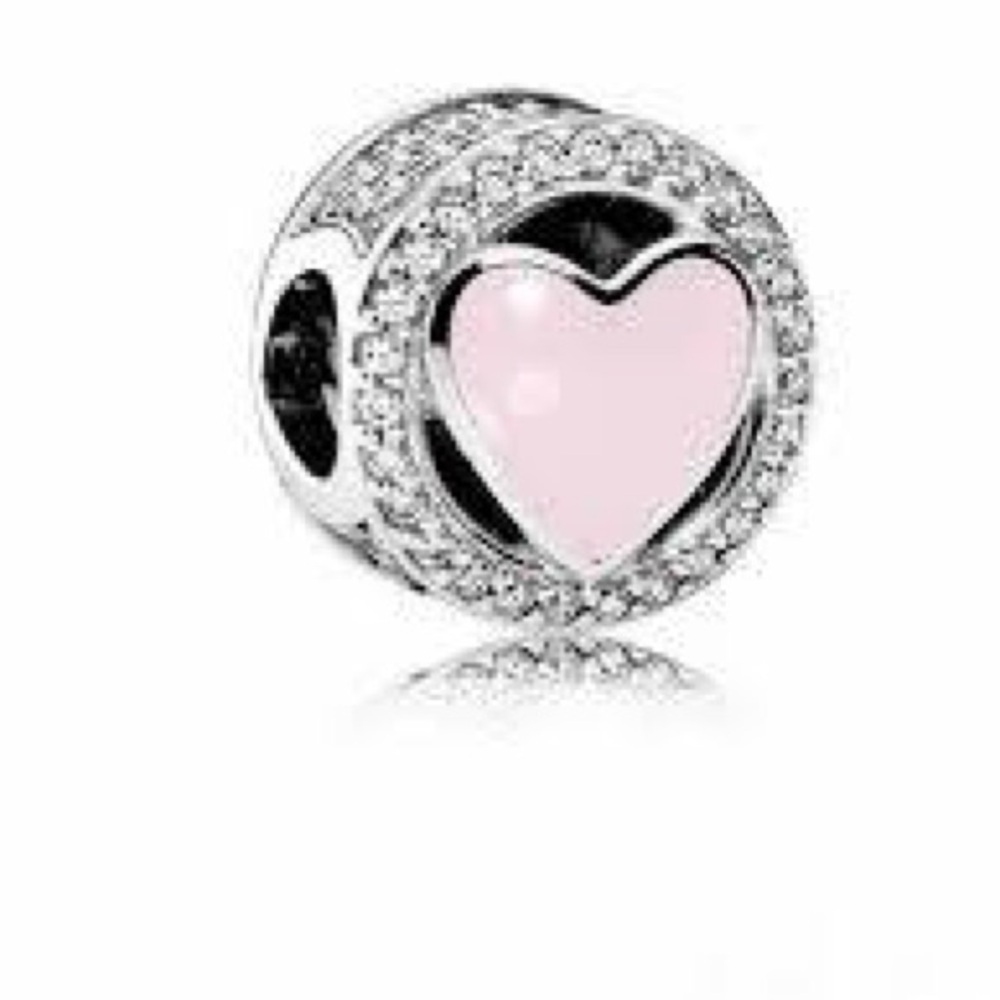 Authentic Pandora Blush Pink Heart Charm